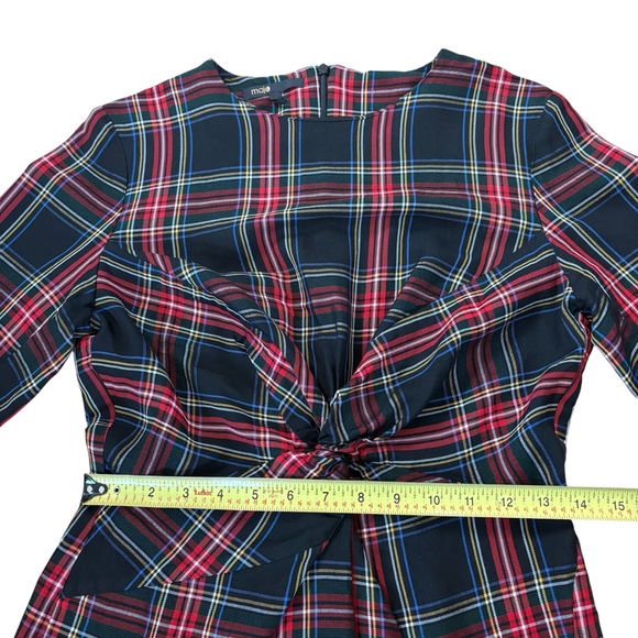 Maje Ripper Tartan Dress Size 4 - Picture 9 of 10